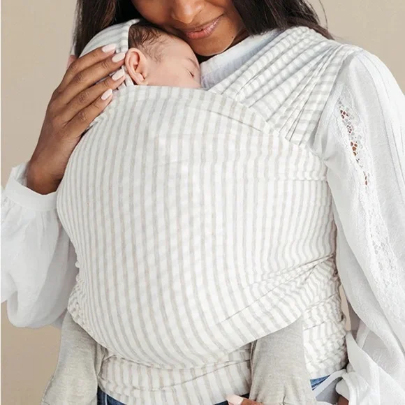 solly baby gray Striped Wrap Carrier - Picture 3 of 8